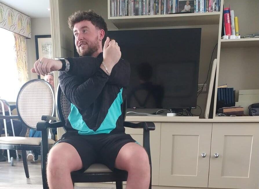ben running exercise session