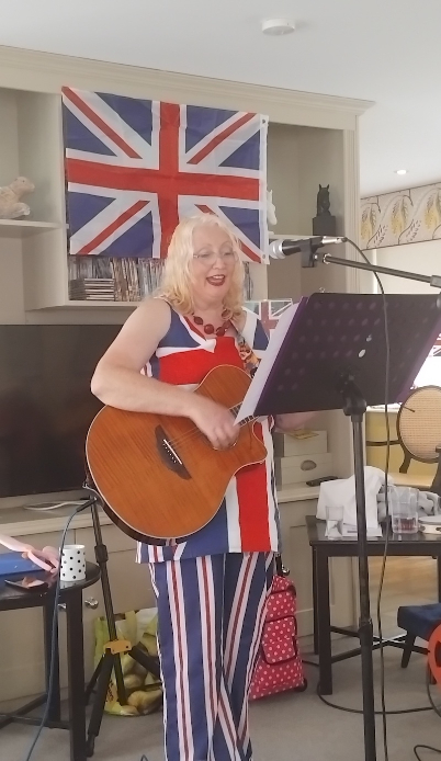 performer singing