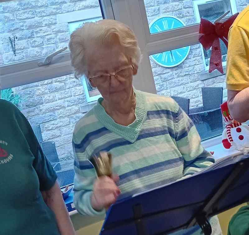 jennie one of our residents ringing the bells