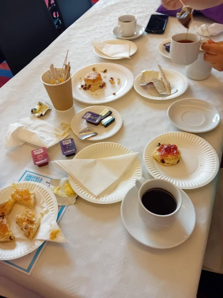 table with desserts
